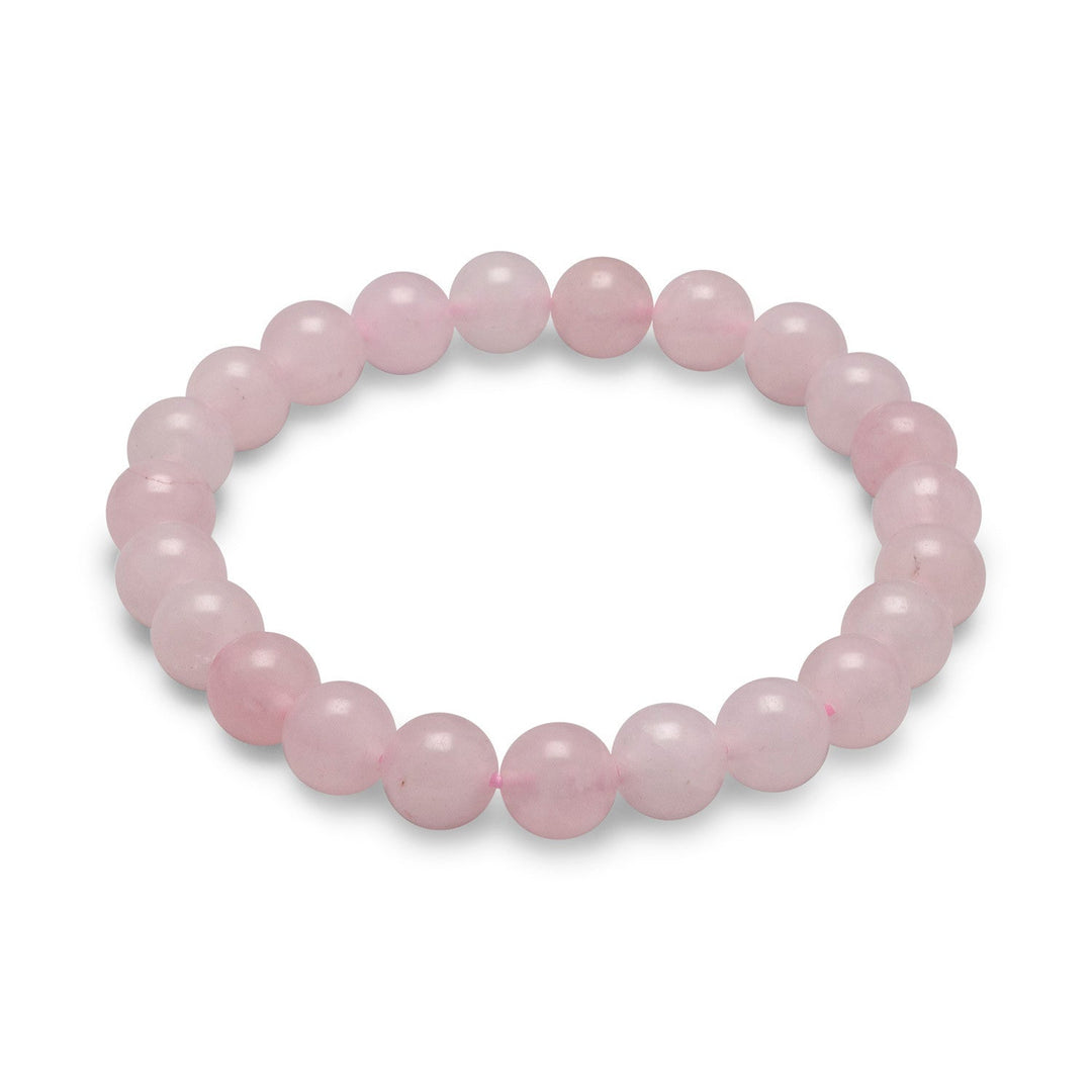 Introducing the 8mm Rose Quartz Bead Stretch Bracelet, a stunning piece of jewelry that exudes elegance and sophistication. Crafted from high-quality rose quartz beads, this bracelet is designed to provide a sense of calm and tranquility to the wearer. Rose quartz is a beautiful pink crystal that is known for its healing properties.The 8mm Rose Quartz Bead Stretch Bracelet is the perfect accessory for anyone looking to harness the healing power of rose quartz.
