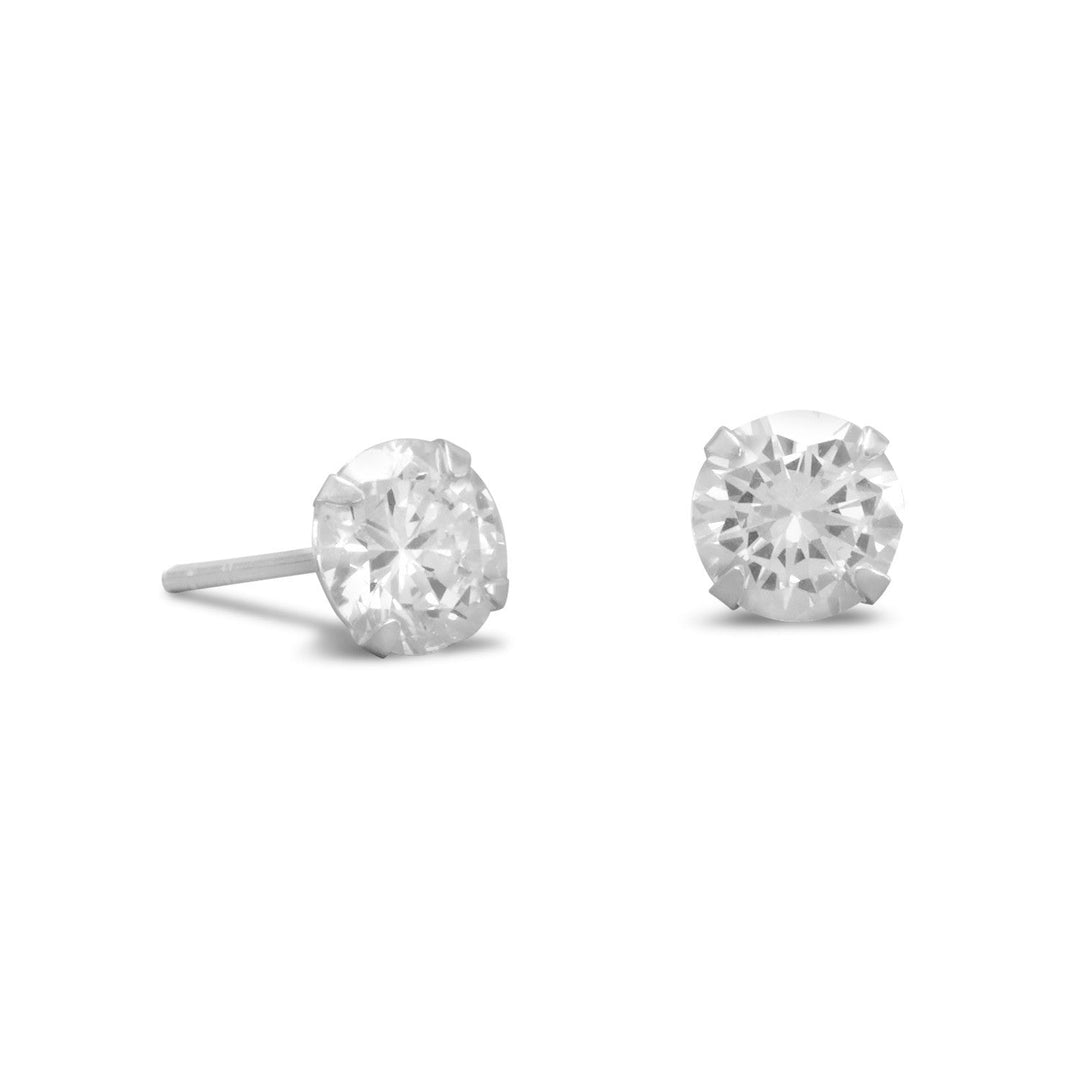 Polished 6mm CZ Sterling Silver Stud Earrings are a stunning addition to any jewelry collection. Made from high-quality .925 sterling silver, these earrings are both durable and elegant. The cubic zirconias used in these earrings are of exceptional quality, offering both value and beauty. The 6mm size of the cubic zirconias is perfect for adding a touch of sparkle to the ears, catching the attention of any onlooker.