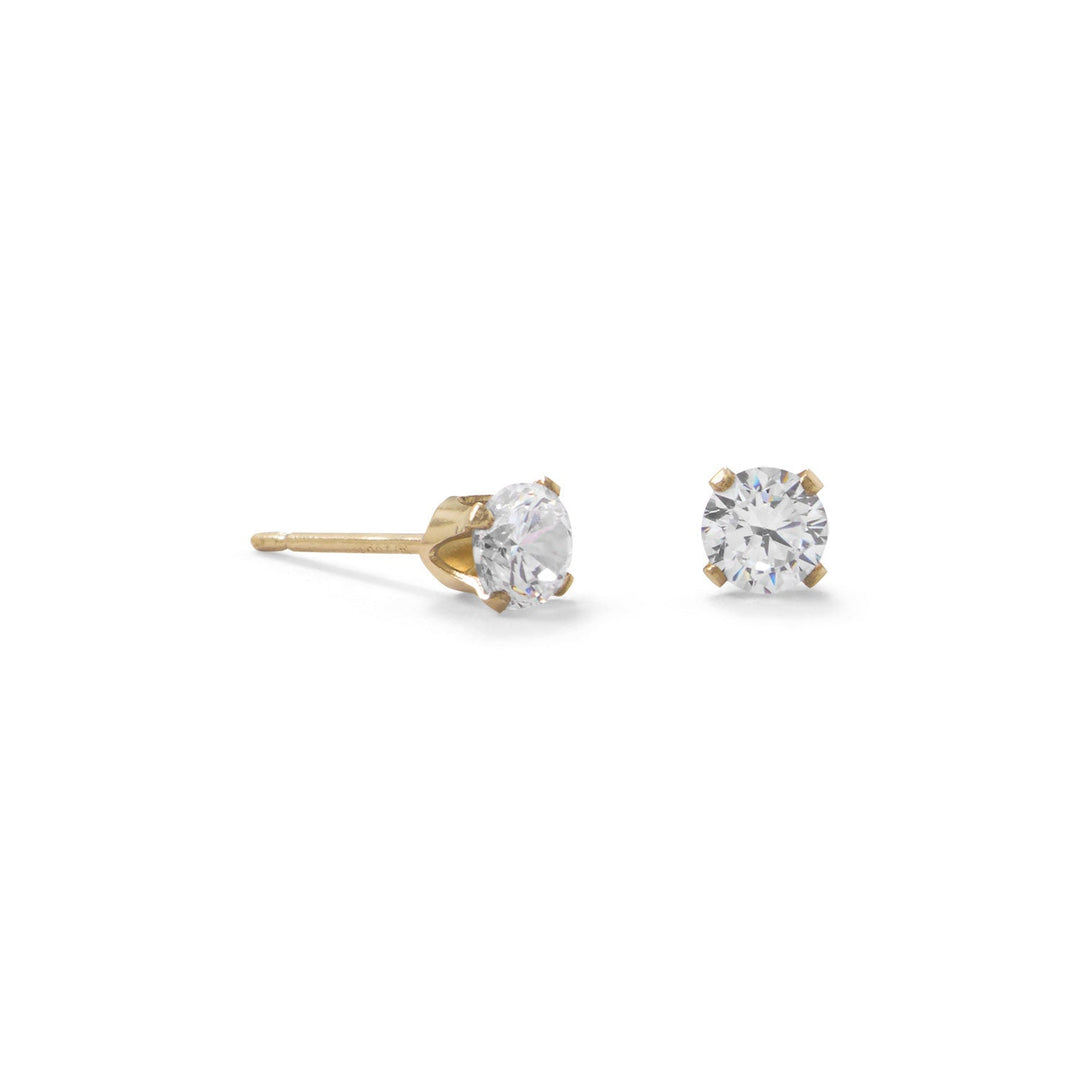 Introducing our exquisite 14/20 gold filled 4mm 3A quality CZ stud earrings, complete with earring backs for your convenience. These earrings boast a remarkable 3A quality cubic zirconia, ensuring a stunning and radiant sparkle that is sure to catch the eye. The 4mm size of the CZ adds a subtle touch of sophistication to any outfit,.