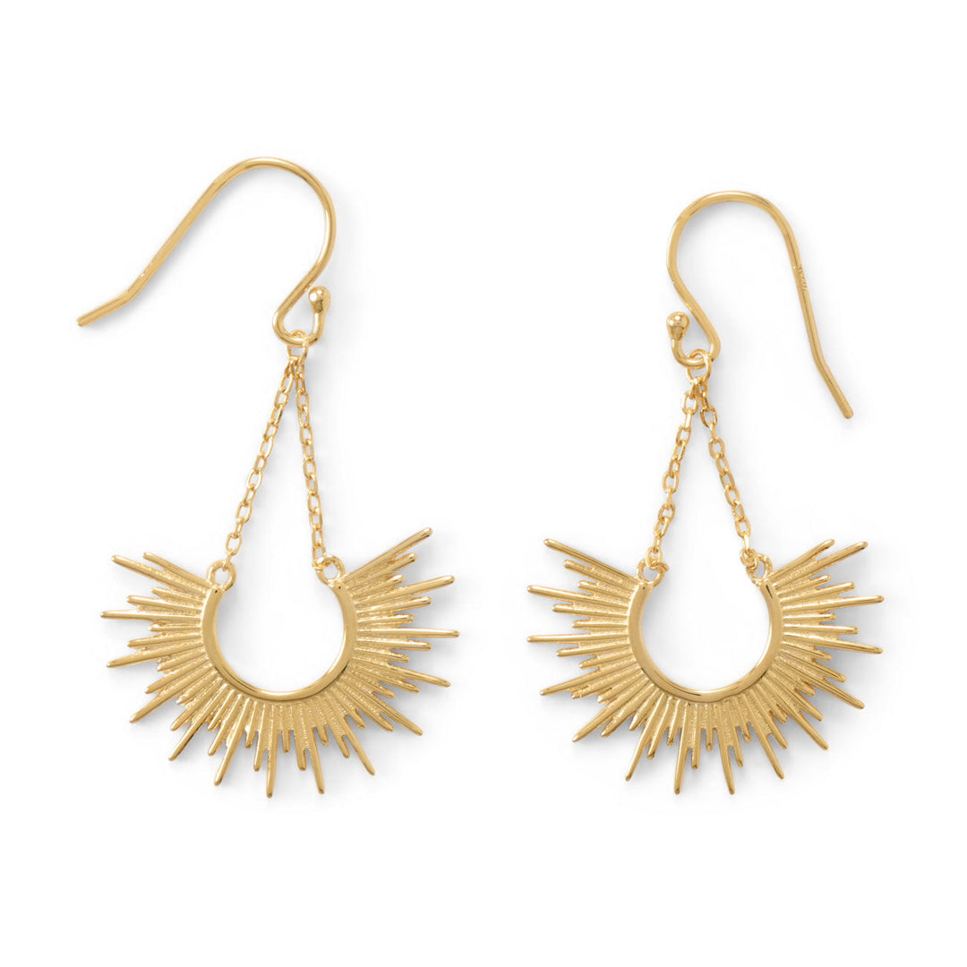 "Shine On!" 14 Karat Gold Sunburst Earrings