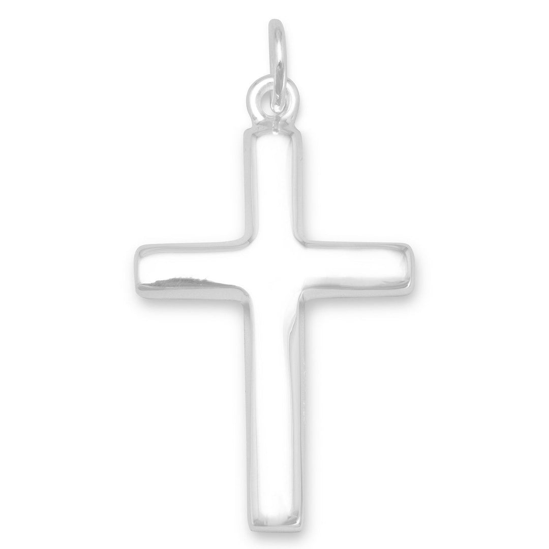 Introducing our plain cross pendant, crafted with precision and measuring 25mm x 18.5mm cross measures 3mm thick. Made from high-quality .925 sterling silver .