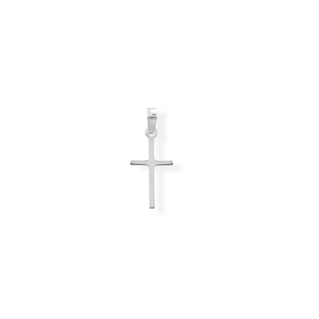Polished Sterling Silver Cross Charm