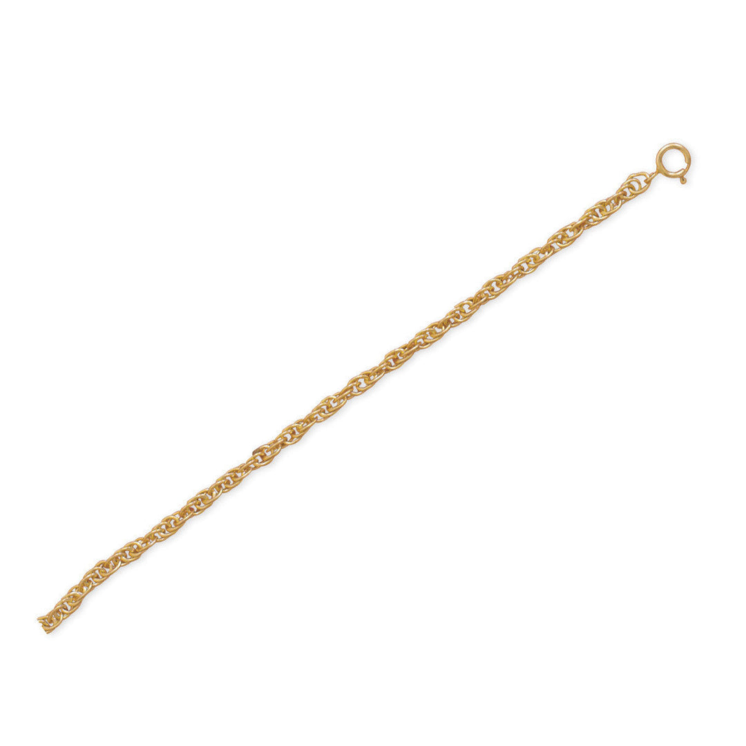 Elevate your style with our exquisite 9" + 1" extension 14/20 gold filled rope chain anklet. Crafted with care, it's durable and adjustable with a spring ring closure.