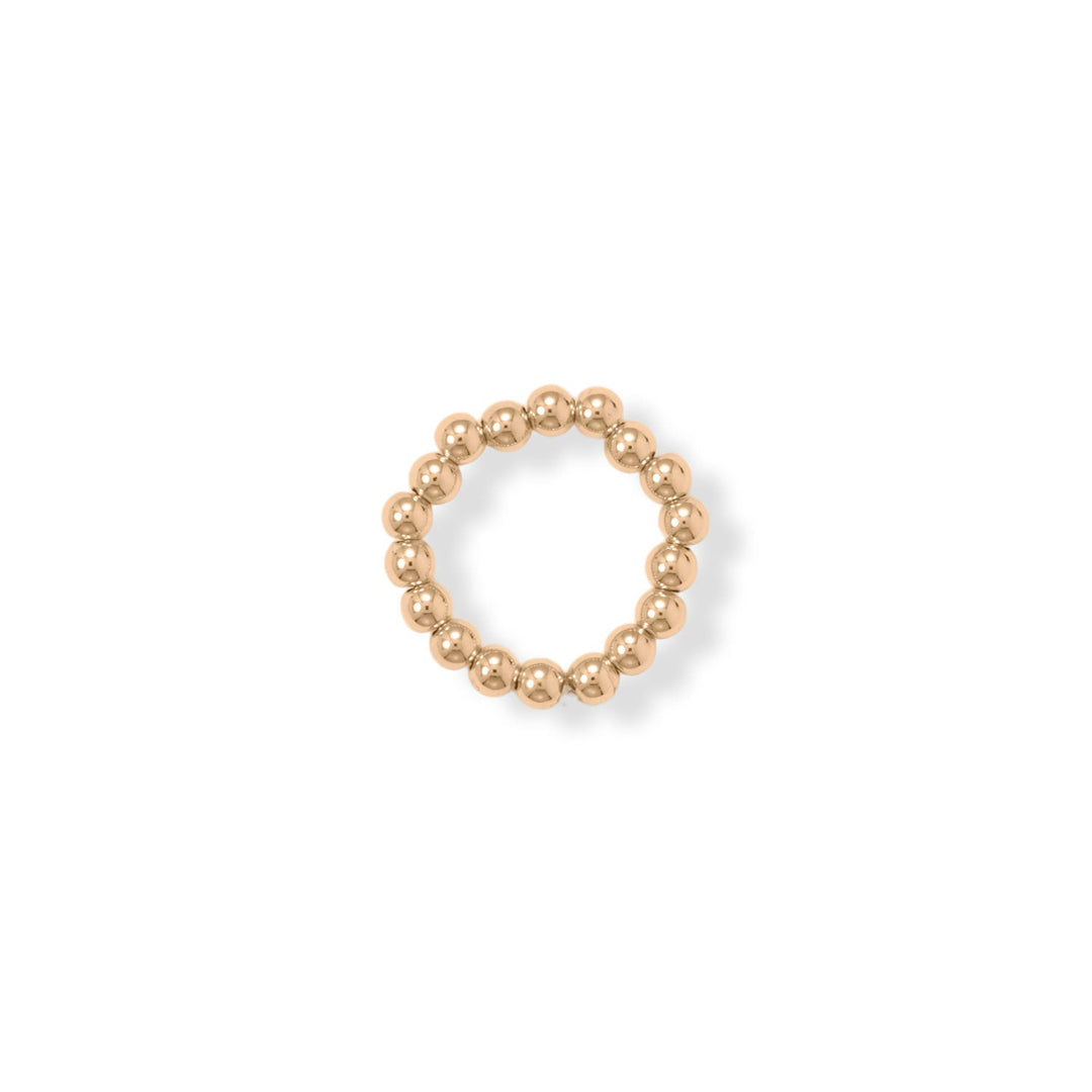 Look pretty from head to toe! 14/20 gold filled 3mm bead stretch toe ring is the perfect accessory to spice up your flip flops! 14/20 Gold Filled