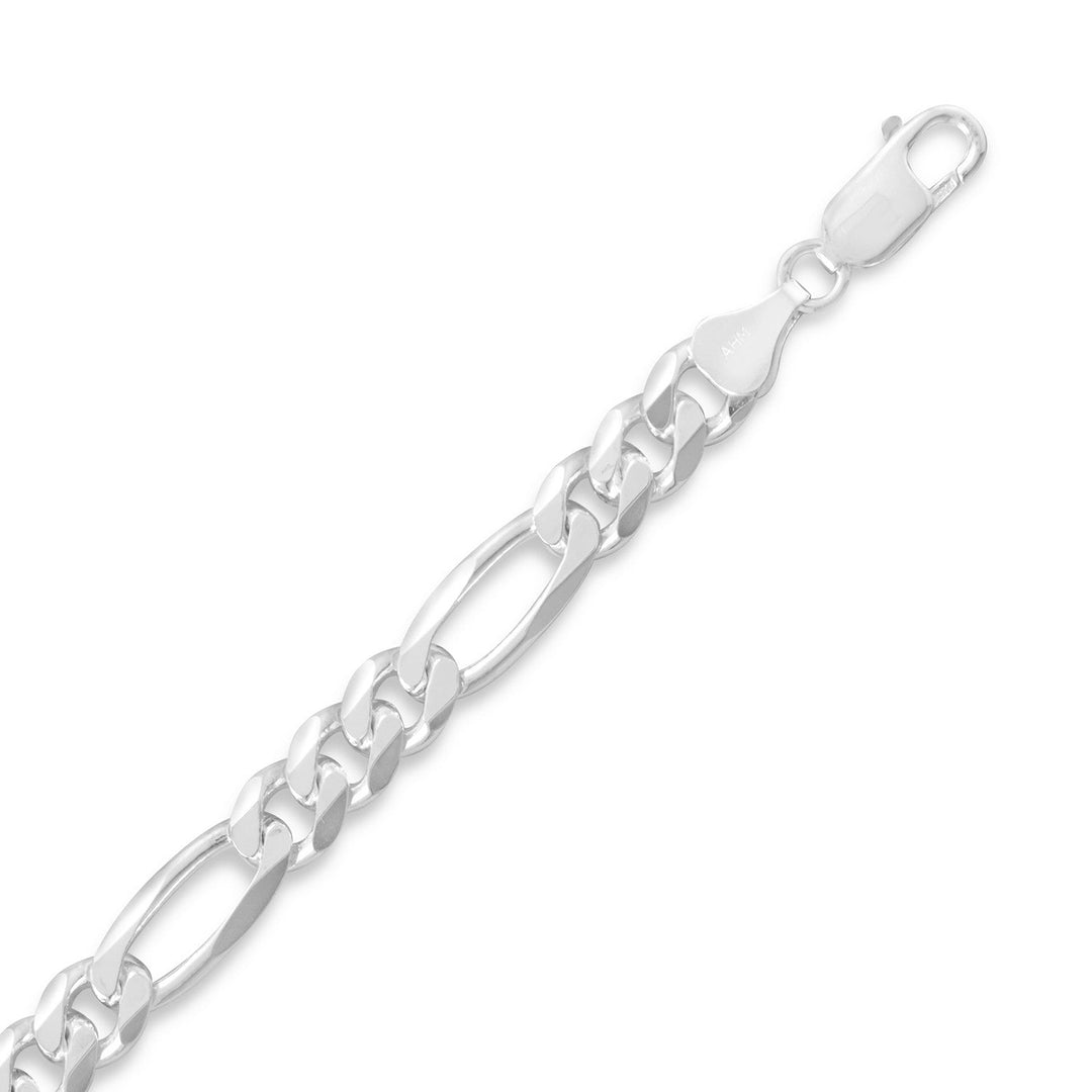 Introducing our 6.8mm Figaro Chain, crafted from .925 Sterling Silver. This unique chain boasts a stunning design with a pattern of three small links followed by one elongated link. It features a lobster clasp closure for added safety and security. The 6.8mm width adds to its bold and striking appearance, making it perfect for any occasion. Available in various lengths, it's a versatile piece that can be worn by anyone.