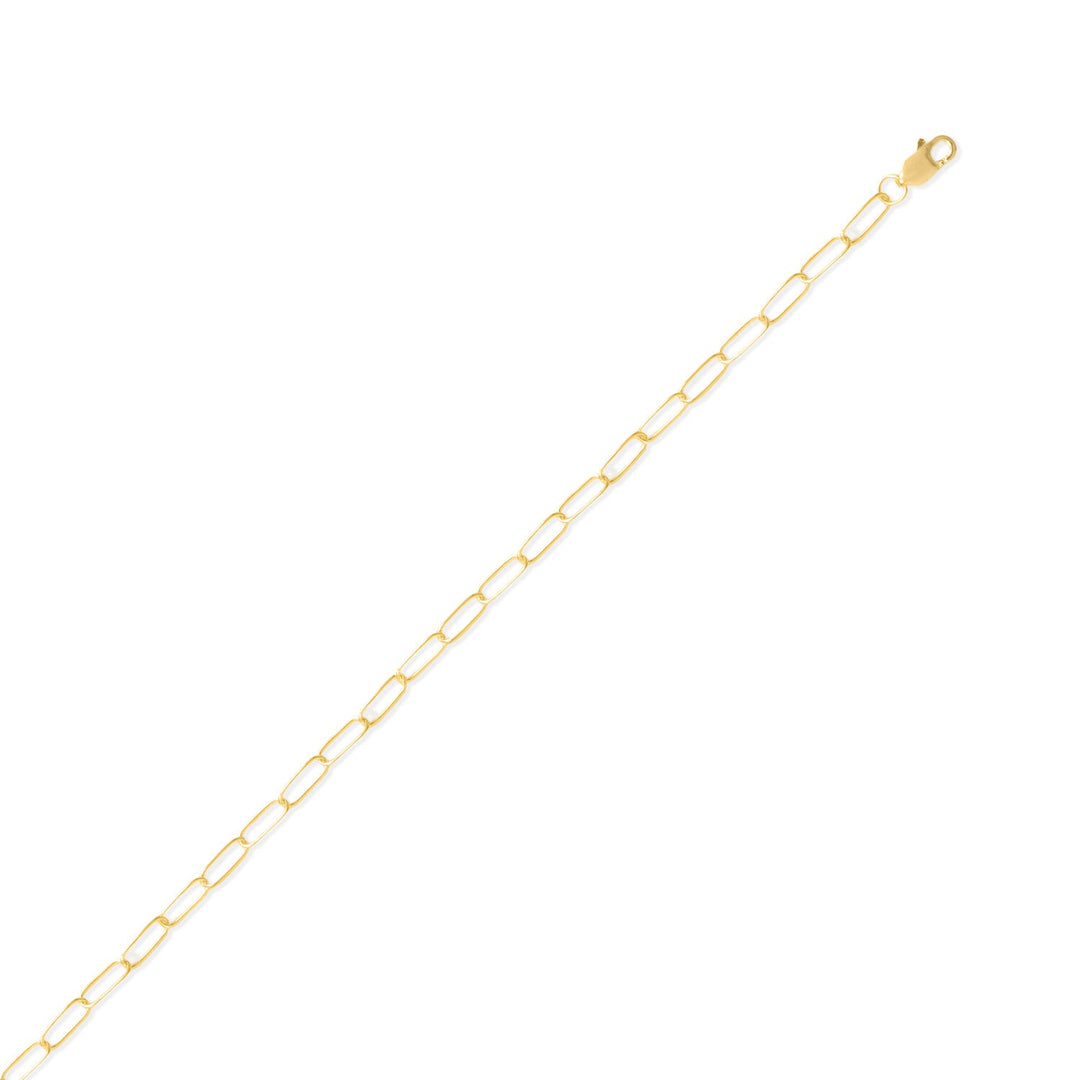Introducing our exquisite 14/20 gold filled small long cable link chain, a versatile piece of jewelry that is perfect for layering or wearing alone. Measuring approximately 2.8mm wide, this dainty chain is designed to add a touch of elegance to any outfit. The chain comes in a variety of lengths- 16, 18, 20, 22, 24 and 30 inches. There are also two bracelet lengths 7 and 8 inches.