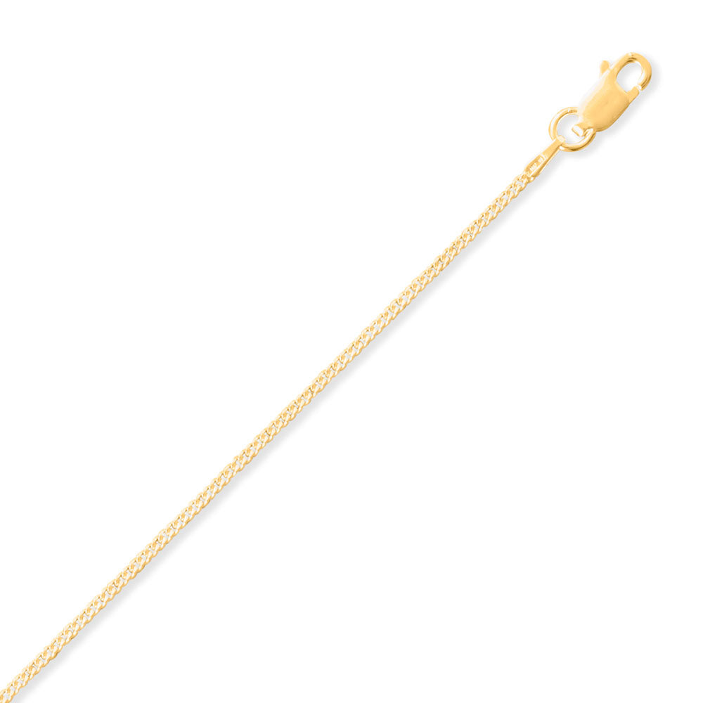 Our 14k gold plated sterling silver curb chain is a timeless and versatile addition to any jewelry collection. Made in Italy with a lobster clasp closure for security, it can be worn by both men and women. The 1 micron of gold plating adds luxury and elegance.