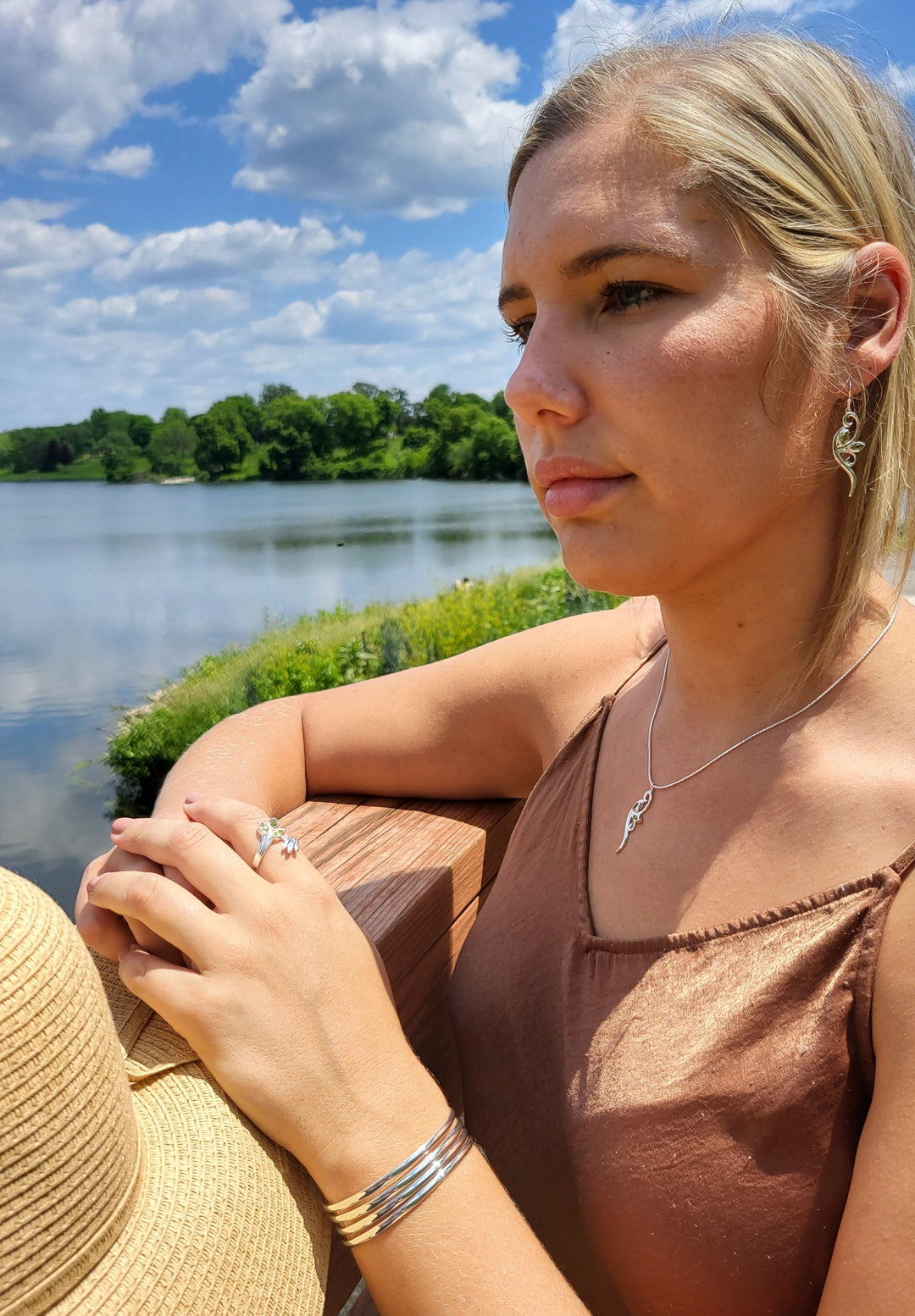  Complete your look by pairing it with our other sterling silver and peridot jewelry pieces.