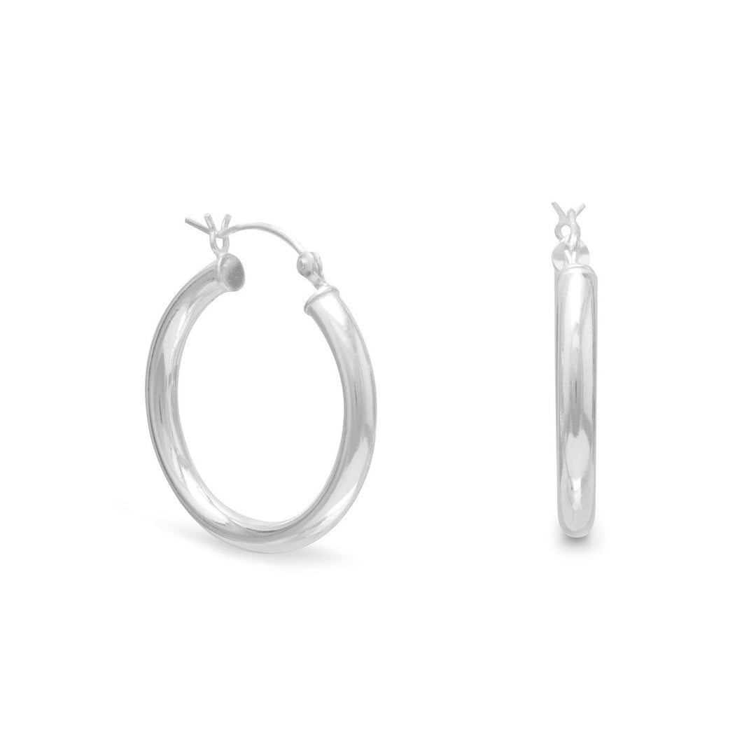 Elevate your style with our stunning 3mm x 25mm hoop earrings, crafted with the utmost attention to detail and quality.