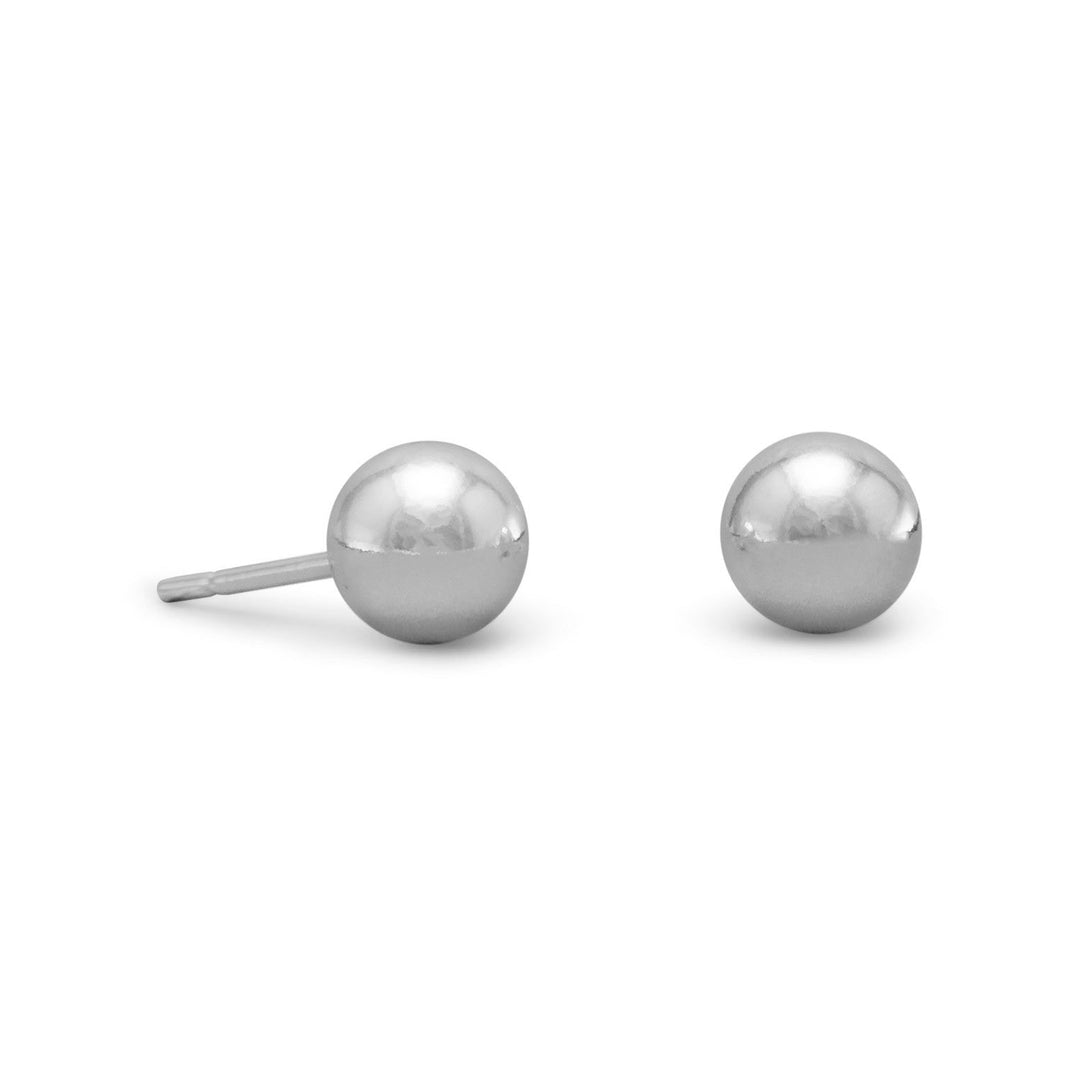 Introducing our exquisite 6 mm ball stud earrings, crafted from the finest .925 Sterling Silver. These earrings embody the perfect balance of simplicity and elegance, with their sleek and understated design.