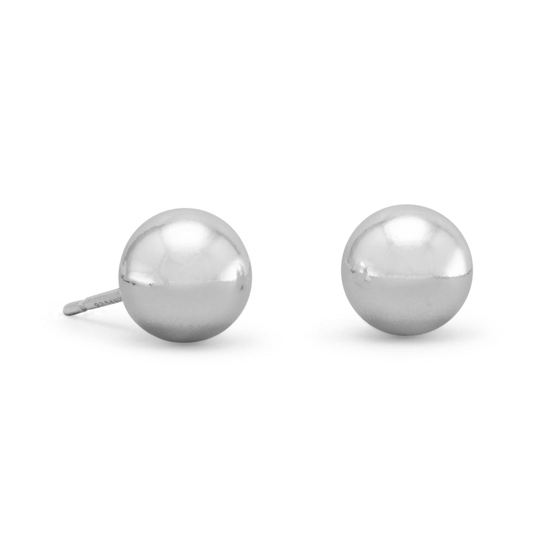 Introducing our exquisite 8mm ball stud earrings, crafted from the finest .925 Sterling Silver.