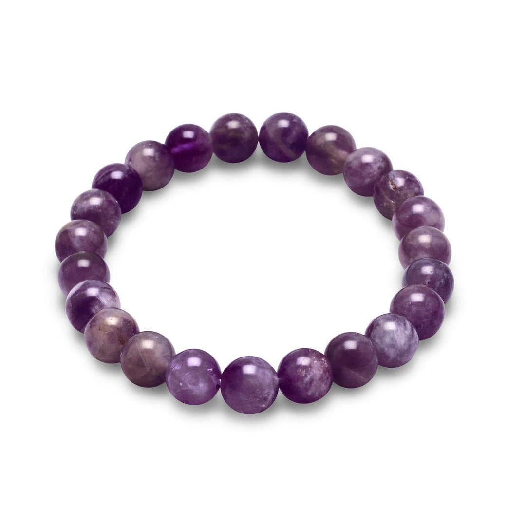 Introducing the exquisite 8mm Amethyst Bead Stretch Bracelet, a stunning piece of jewelry that exudes elegance and sophistication. Crafted from high-quality amethyst gemstones, this bracelet is a true testament to the beauty and allure of this precious stone. Amethyst, a member of the quartz family, is a highly prized gemstone renowned for its stunning purple hue.