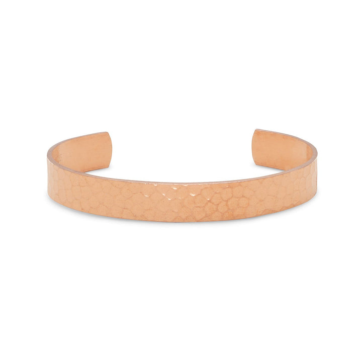 Introducing our exquisite 9.9mm hammered solid copper cuff bracelet. A stunning piece of jewelry that is perfect for both men and women. This cuff bracelet is crafted from high-quality copper, which is renowned for its durability and longevity.