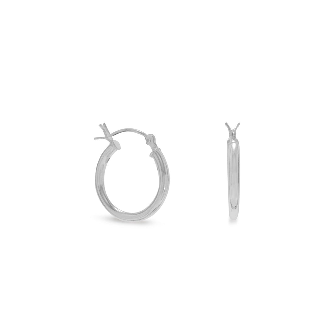 Introducing our exquisite 2mm x 16mm tube hoop earrings with click hoop closure, crafted from premium .925 Sterling Silver. These earrings are designed with ease of use in mind, featuring a convenient click hoop closure that ensures a secure fit. The stunning simplicity of these earrings is sure to complement any outfit,.