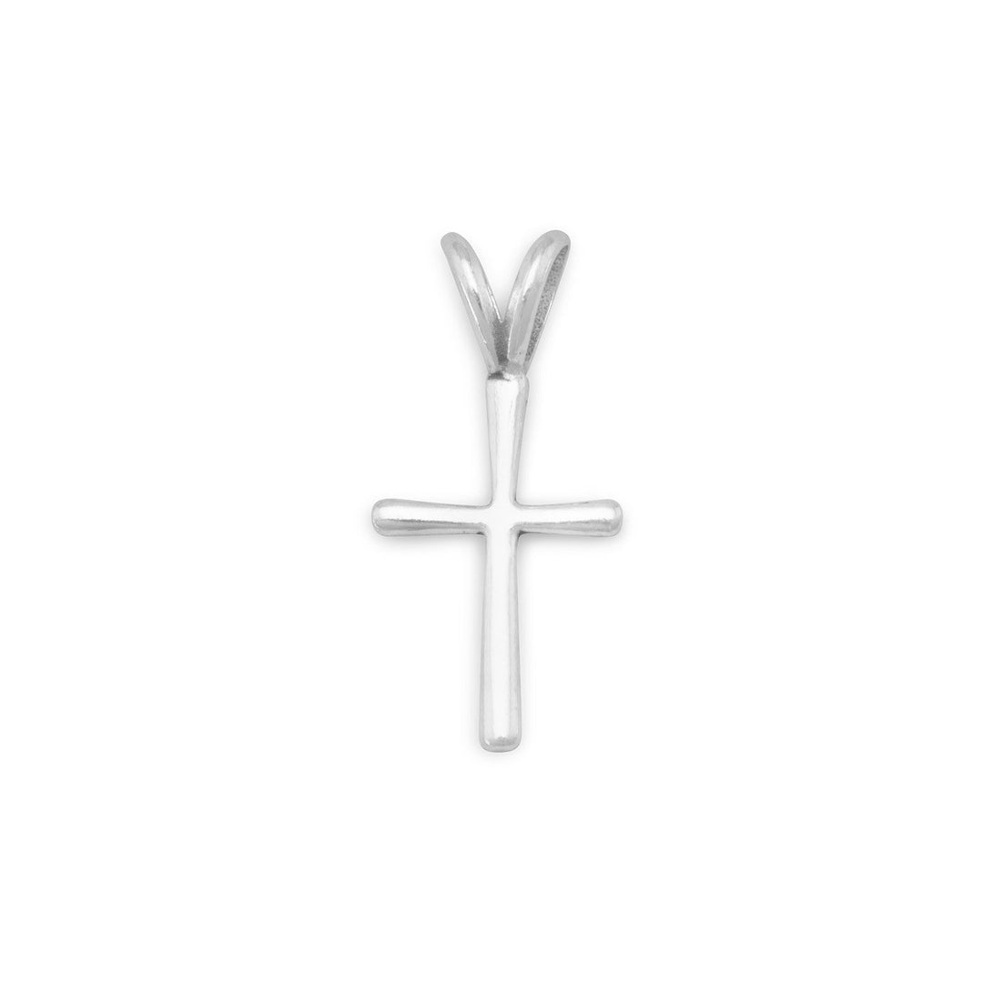 Sterling Silver Cross Pendant w Split Bale