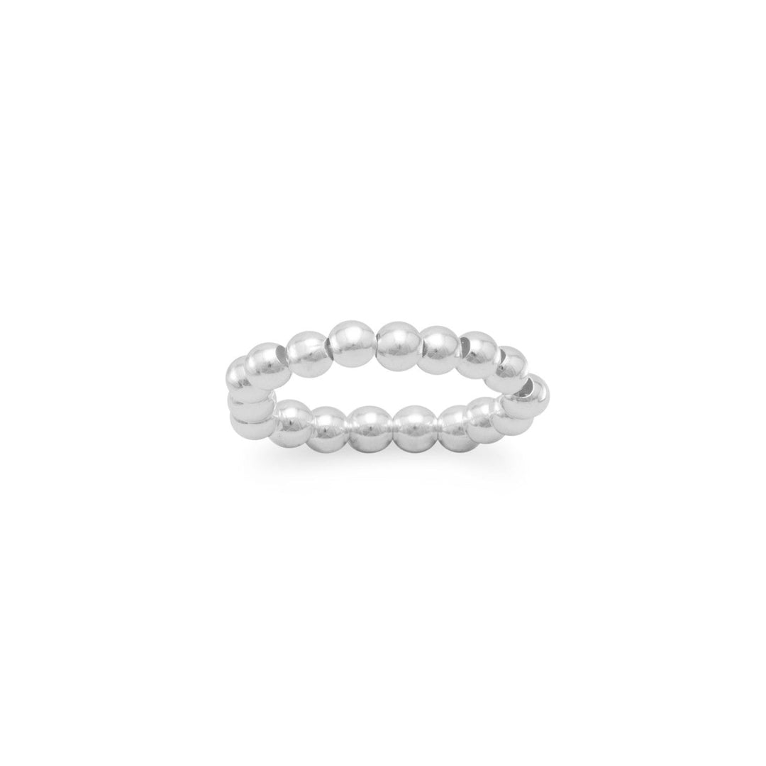 Step up your style game with our 3mm sterling silver bead stretch toe ring. Crafted with precision and care, this stunning piece of jewelry is both durable and long-lasting. The sterling silver beads add a touch of elegance and sophistication, while the stretch band ensures a comfortable fit for any size toe. Perfect for any occasion, this versatile accessory is a must-have for any fashion-forward individual. Don't miss out on the chance to add this beautiful and elegant toe ring to your collection today!