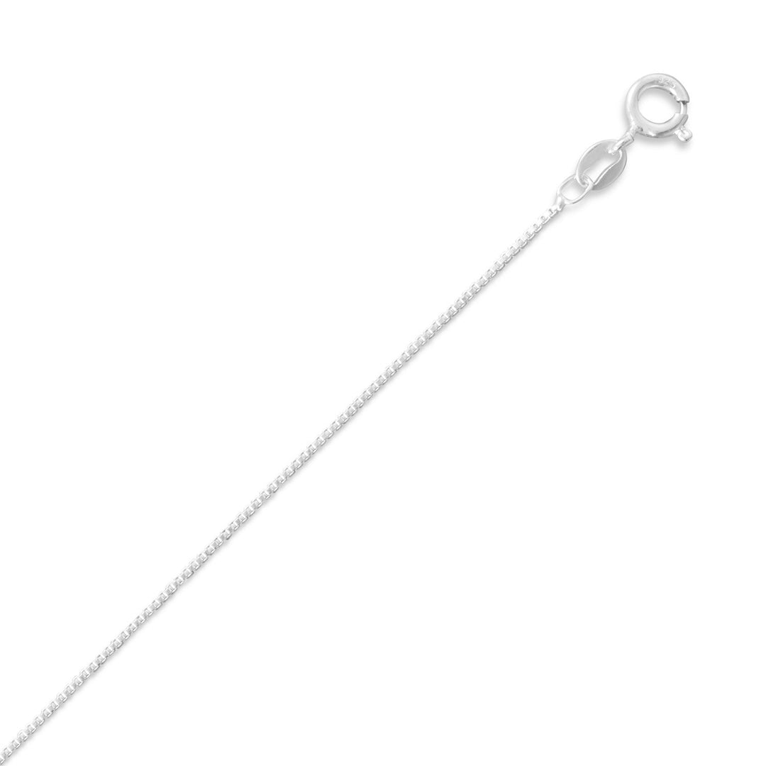 Indulge in the opulence of our Sterling Silver 0.8mm Box Chain Necklace, meticulously crafted with the finest .925 Sterling Silver. Its unique box chain design exudes sophistication and sets it apart from the rest. Available in various lengths, this versatile piece is perfect for layering or wearing solo. Its subtle shimmer adds a touch of glamour to any outfit, making it a timeless addition to your jewelry collection. Elevate your style with this exquisite necklace and experience the epitome of luxury.