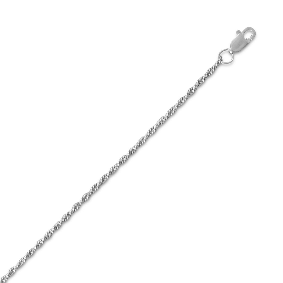 Indulge in the beauty of oxidized sterling silver with our exquisite curb rope chain. Crafted from .925 sterling silver, this chain features an intricate design and lobster clasp closure. Available in sizes 16-30 inches, it's a standout piece for those who appreciate fine jewelry. Pair it with other sterling silver and sparkle jewelry collection pieces for a truly luxurious look.